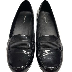 Dress-Barn Glossy Patent Leather Black Women's Flats Like New Sz 7.5N